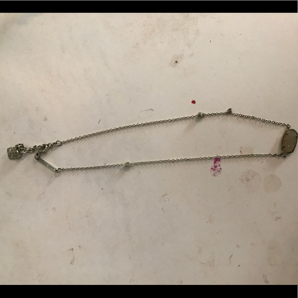 kendra scott white and gold elisa necklace